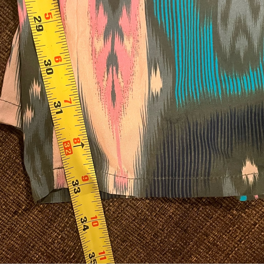 Figue, Bridgette Salome Ikat Green Patterned Women's pants, Size S - Picture 13 of 16